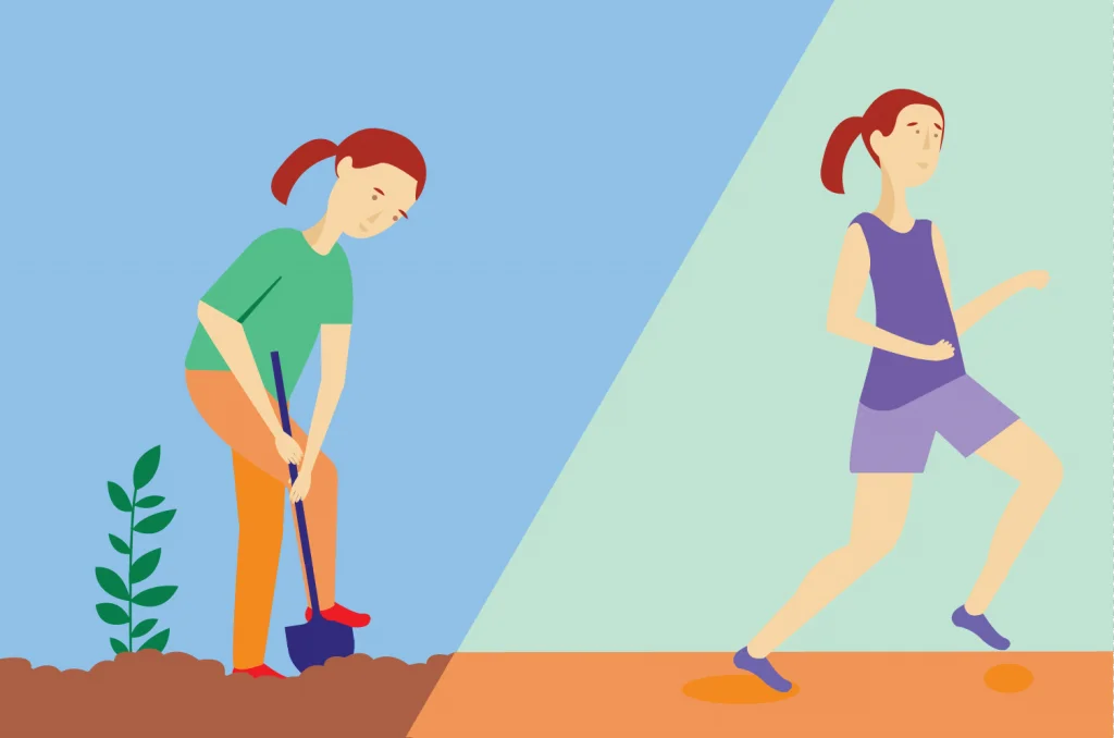 La différence entre exercice et activité physique